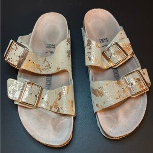 Birkenstock Arizona metallic rose gold/copper Size: 37